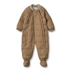 Wheat Summer Puffer baby suit Nunu - Golden brown